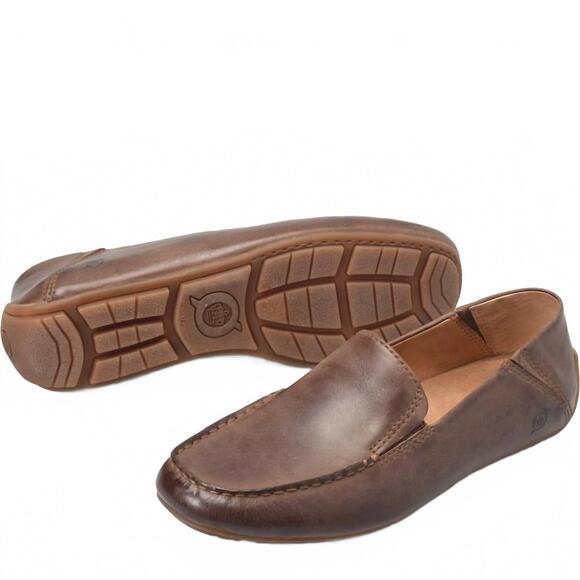 NEW BORN men's marcel slip on in dk brown nut